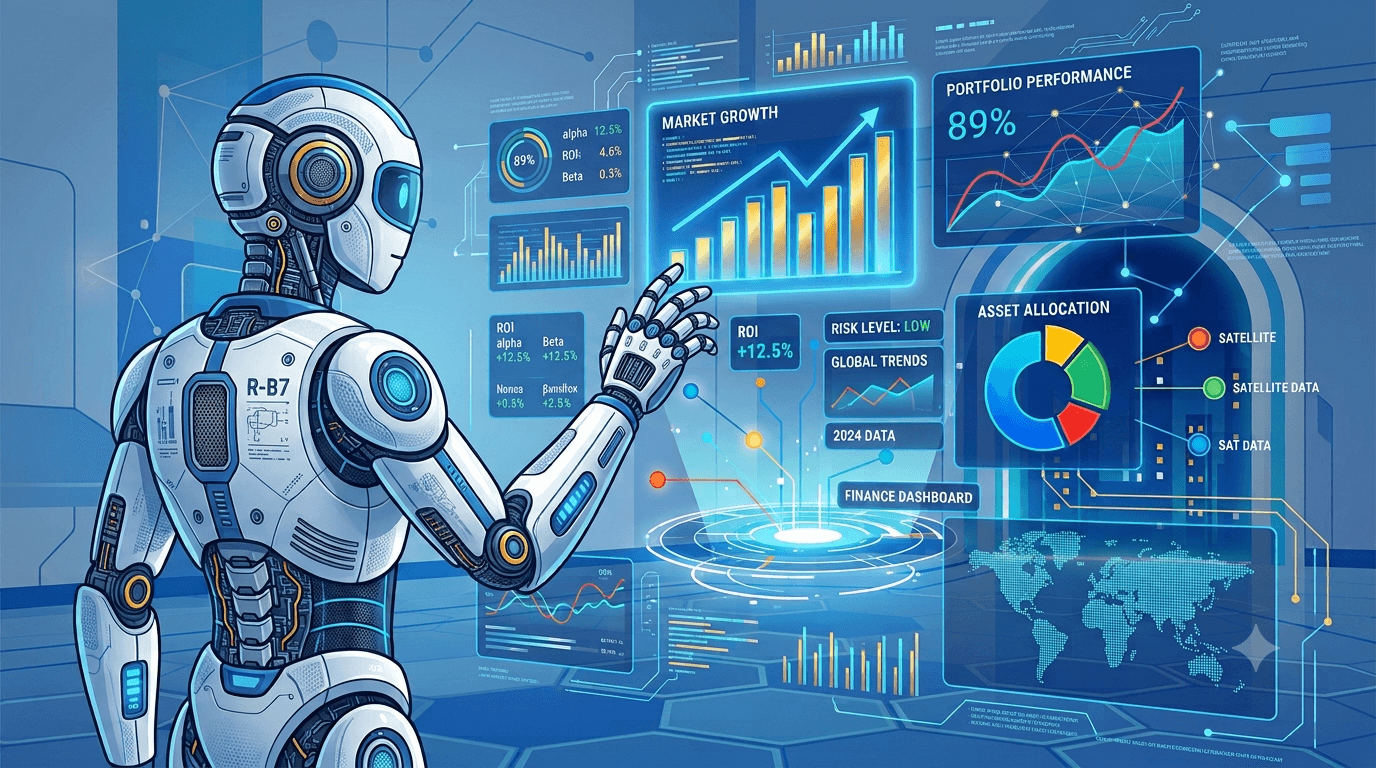 Finance Robot Background